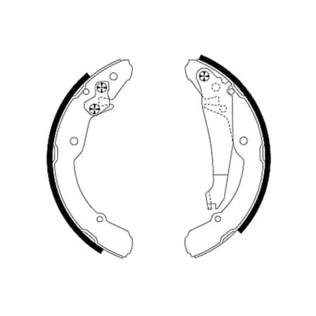Pagid Brakes Brake Shoe Set, 355001691 355001691